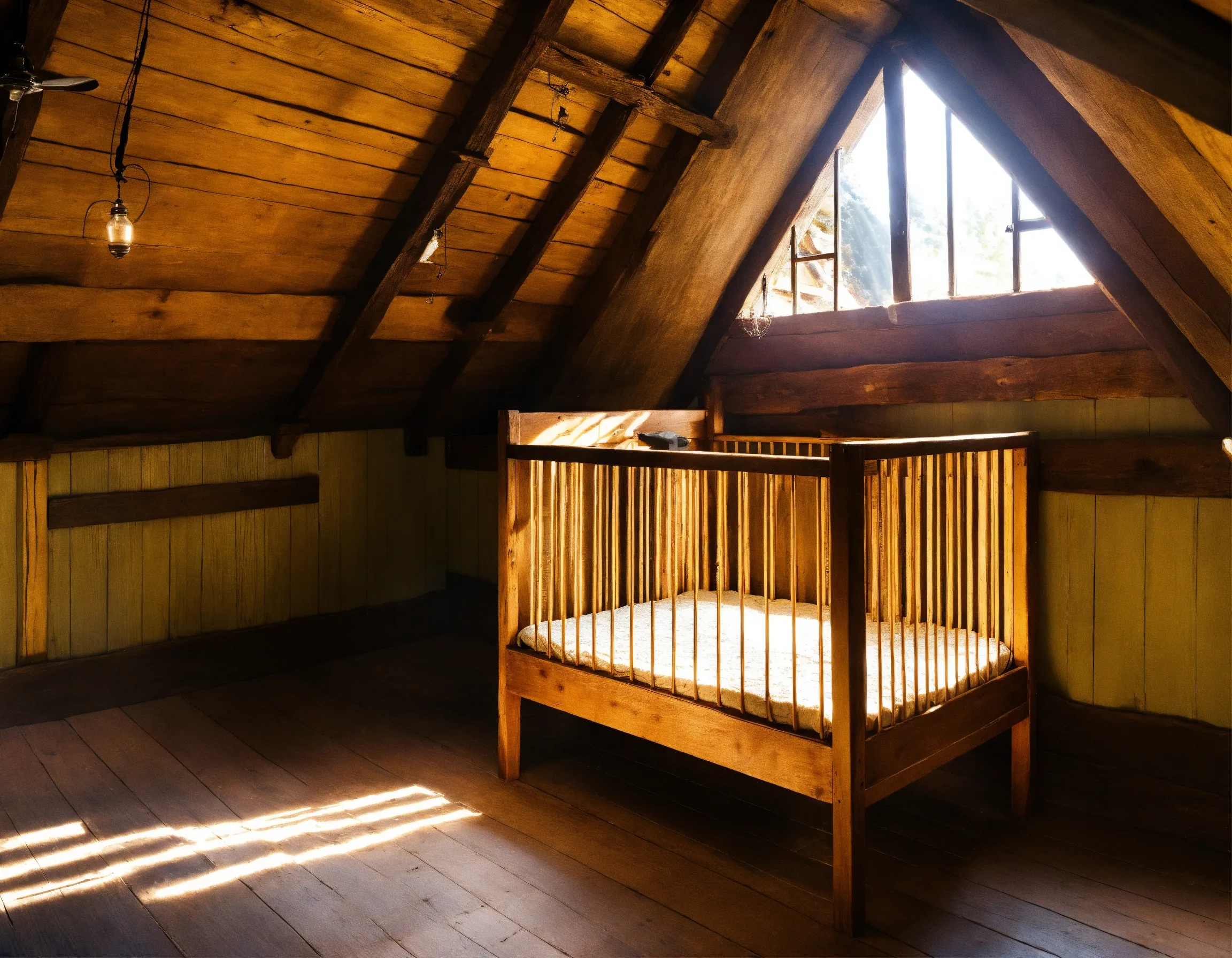 Modern Dutch interior with natural wooden furniture